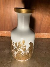 Vaso in Porcellana e 24k Oro Zecchino - Design Vintage anni 50 -  Arrigo Finzi