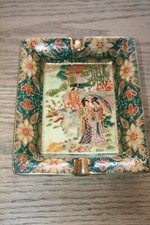 Posacenere Porcellana Cinese Royal Satsuma Made in China