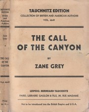 The call of the canyon. . Zane