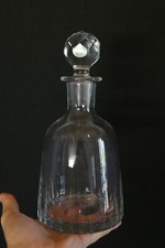 bottiglia liquore decanter antica cristallo piombo anni 40 50 900 XX secolo