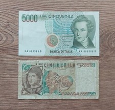 Italia 5000 Lire Bellini e