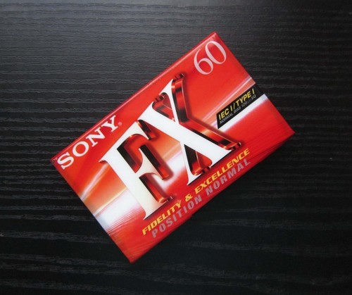 Sony audiocassetta - fx, 60