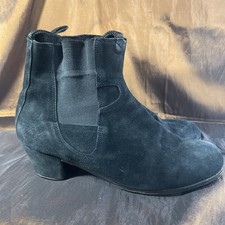 Stivali da ballo Arte Fyl da uomo neri scamosciati flamenco EU 40 US 10 flamenco folklorico