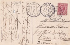 17695-ABRUZZO, AMBULANTE "ROMA-ANCONA (H)" PER TORRE DE' PASSERI,10c. LEONI,1913