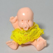 Paciocchini Mini Figure Giochi Preziosi Lil Babies Vintage PVC Yellow Dress