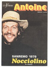 Spartito ANTOINE Nocciolino - Festival Sanremo 1979 Maurizio Piccoli
