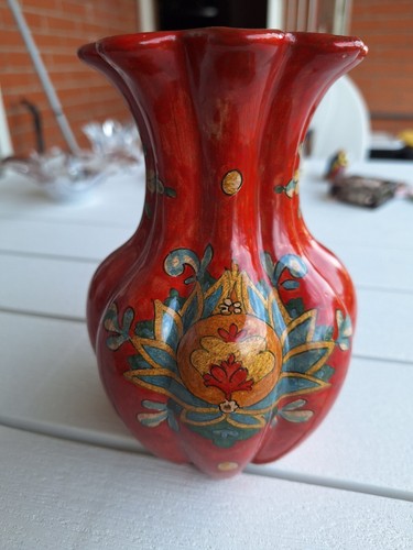 Vaso ceramica con decorazioni