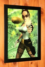 Tomb Raider III 3 Adventures of Lara Croft Foglio Pubblicitario Incorniciato Poster Ad Framed