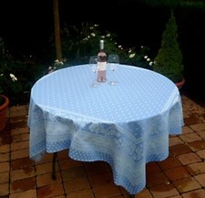 Tovaglia jacquard blu 160x160