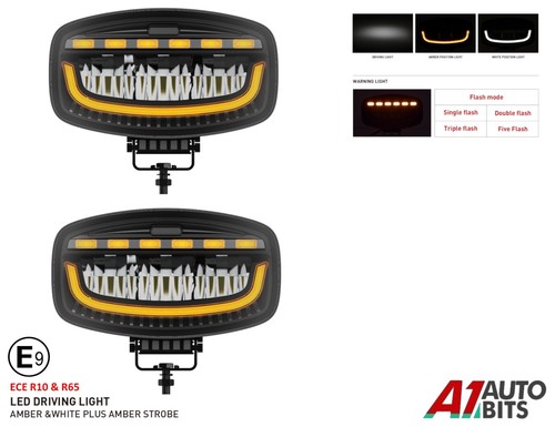 Jumbo led faro strobo - led, x2