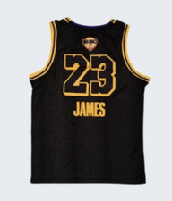 CANOTTA/JERSEY X COLLEZIONE-BASKET NBA-LOS ANGELES LAKERS-JAMES-FINALS PATCH-XXL