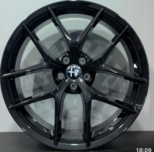 4 CERCHI IN LEGA ORIGINALI ALFA STELVIO TROFEO 8.50x20 DARK