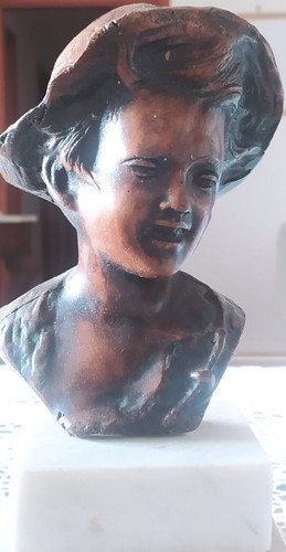 Scultura bronzo stile art - scultura,
