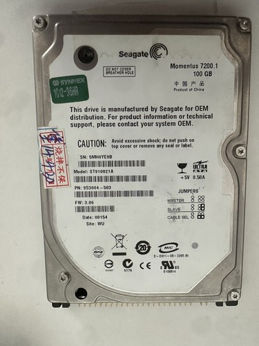 Hard disk ide ata 100gb - 2.5",