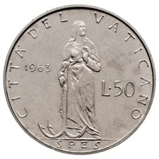 Vaticano Paolo VI 50 lire 1963