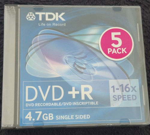 Tdk dvd pack 7gb 1 - 5, 1-16x