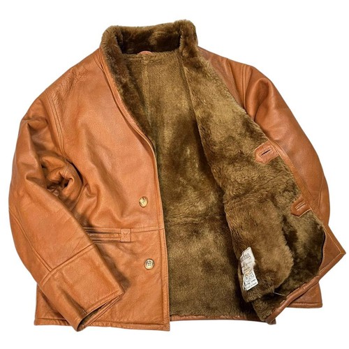 Giacca pelle marrone premium - marrone,