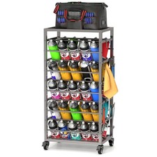 yeshine 50 Lattine Vernice Spray Stoccaggio Rack, Carrello Porta Aerosol Metallo, Rotolo...