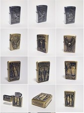 Accendino a benzina Oggetto Per Fumatori DA Collezione ^ colore ottone argento ^