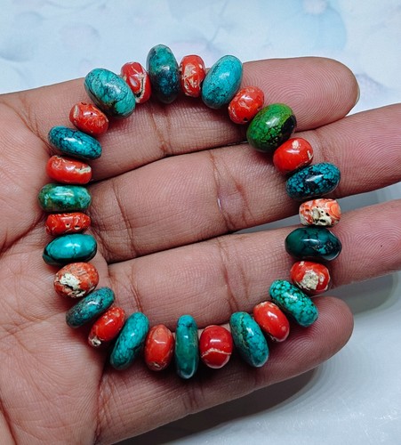 Bracciale elastico corallo - in,