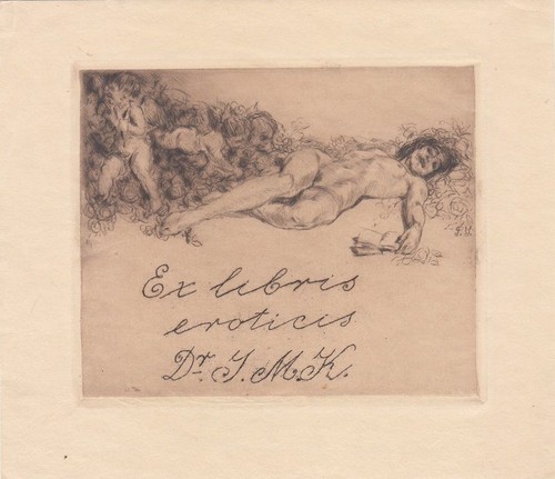 Exlibris bookplate radierung - exlibris,