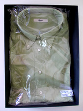 INGRAM camicia uomo Made In Italy,button down,Cotone verde acido,tg42/16.5 €99