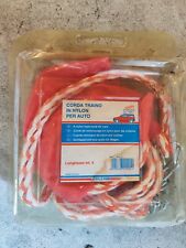 Cinghia Corda da Traino SOS Auto Cavo Rimorchio in Nylon 4m 2 Ganci