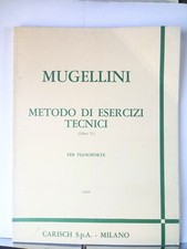 MUGELLINI - 5 Metodo di Esercizi tecnici pianoforte Libro V Carisch, Seminuovo