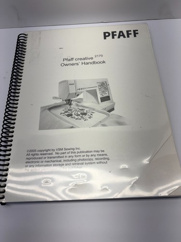Manuale del proprietario pfaff - manuale,