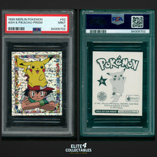 Ash & Pikachu Prism S2  - PSA