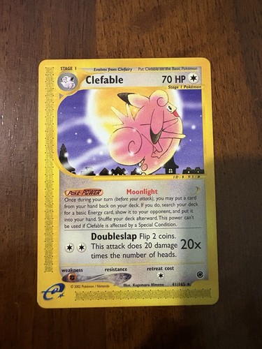 Lotto carte pokemon clefable - lotto,