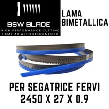 Lama a nastro 2450x27x0.90 per segatrice FERVI N196