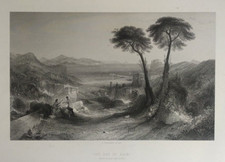 Stampa antica Veduta Baia