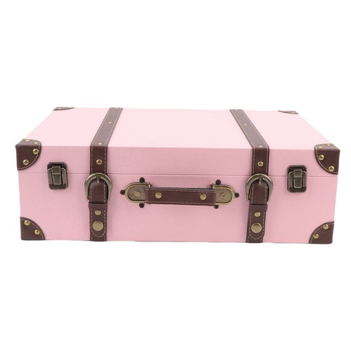 Valigia vintage rosa stile
