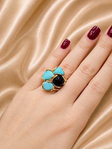 Anello turchese onice - anello,