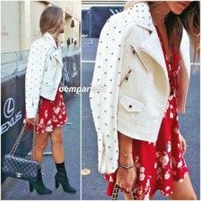 GIACCA BIKER ZARA ECRÙ