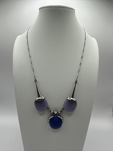 Collana blu con ciondolo - , a