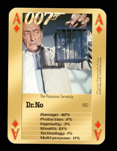 Playing card 007 bonds - playing,