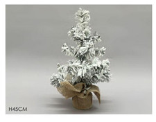 Albero innevato 45 cm con base