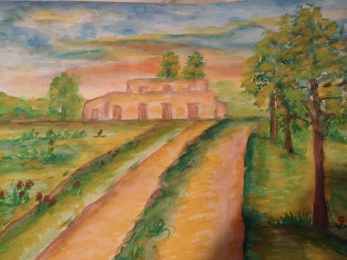Quadro dipinto acquerello - dipinto,