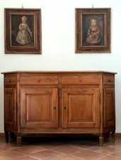 Credenza Scantonata Veneta In Rovere dell'800