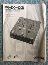 Gemini Pmx-03 Manuale Istruzioni