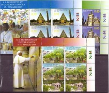 2010 2 Foglietti Viaggi Benedetto XVI Integri Catalogo Bf 63-5