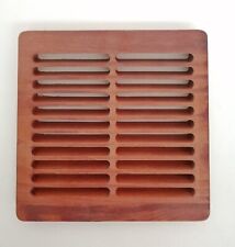 GRIGLIA GRATA DI VENTILAZIONE AERAZIONE IN LEGNO - CILIEGIO - 200X200 MM