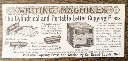 1888 portable copying - 1888,