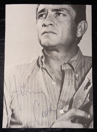 Foto firmata johnny cash 5x7 - foto,