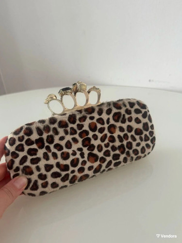 Pochette stampa leopardata