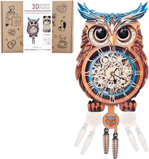 Orologio Puzzle Con Gufo 3D