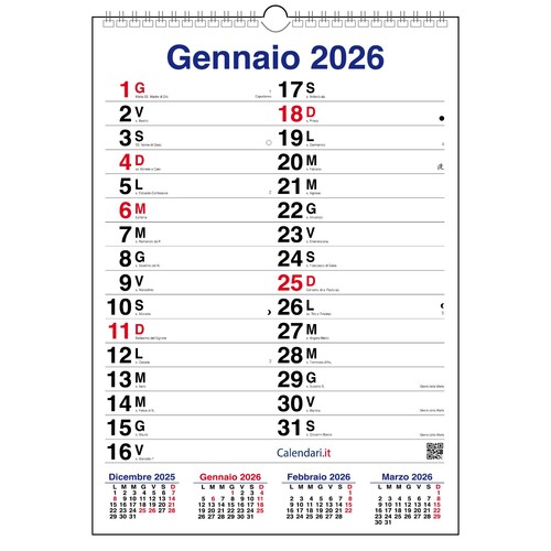 Calendario 2026 muro mod - calendario,