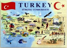Turkey Graphic Map and